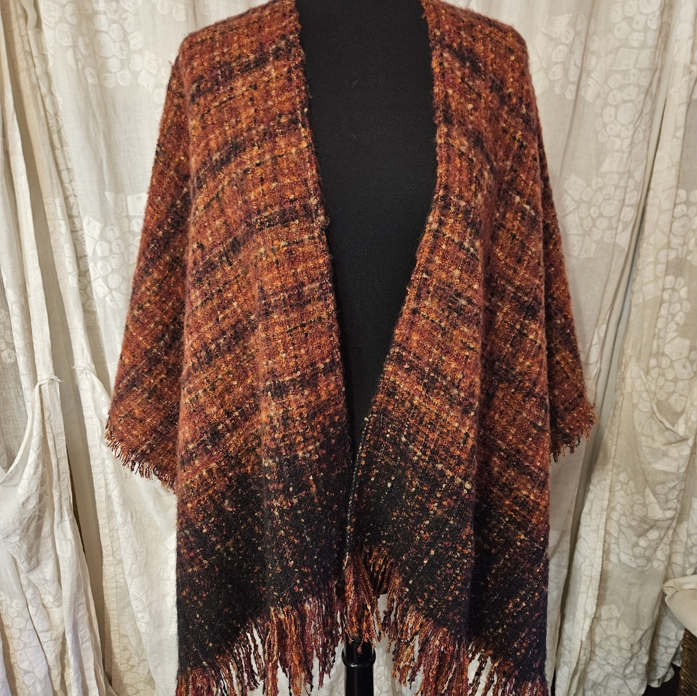 Chunky Cranberry Shawl